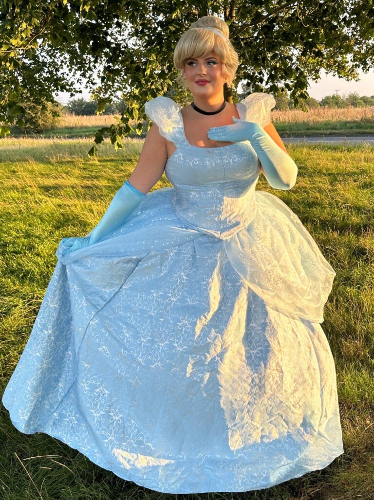 Essex princess parties glass slipper princess full dress